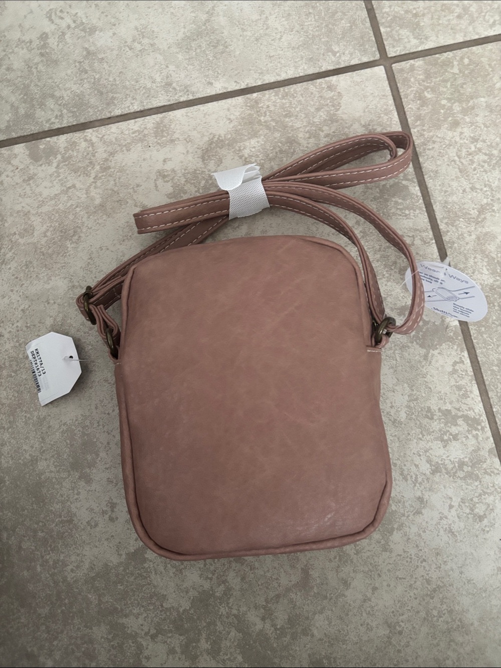 MultiSac Small Crossbody Bag in Dusty Mauve - Picture 2 of 3